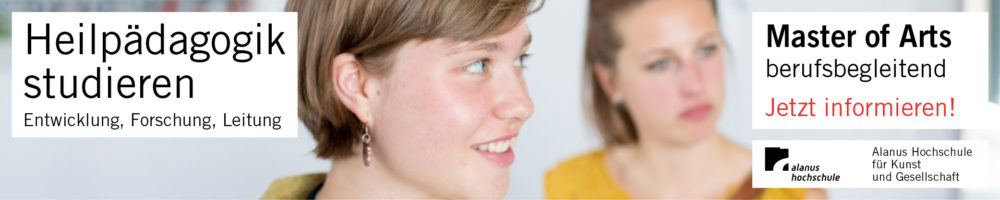Bannerwerbung Heilpädagogik studieren an der Alanus Hochschule