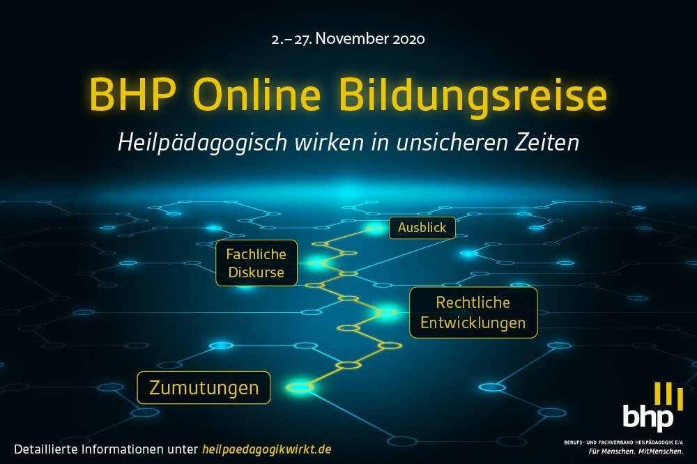 Plakat zur BHP Online Bildungsreise