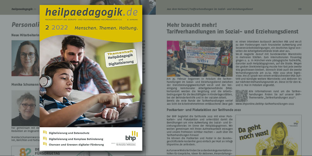 Artikelbild - Teaserbild zur Veröffentlichung der heilpaedagogik.de 02-2022