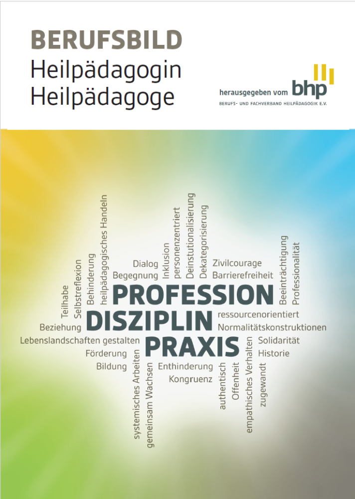 Cover des Berufsbildes Heilpädagoge/Heilpädagogin
