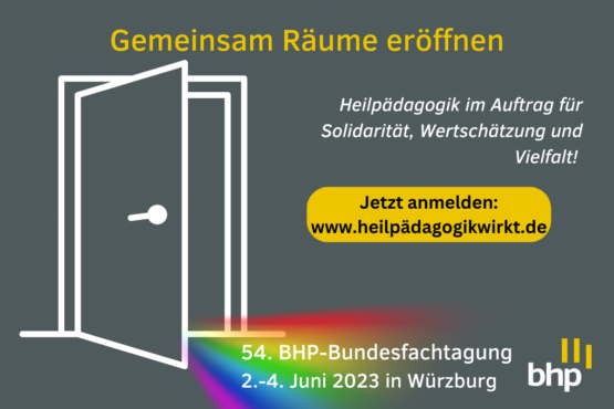 BHP-Bundesfachtagung in Würzburg - Jetzt anmelden!