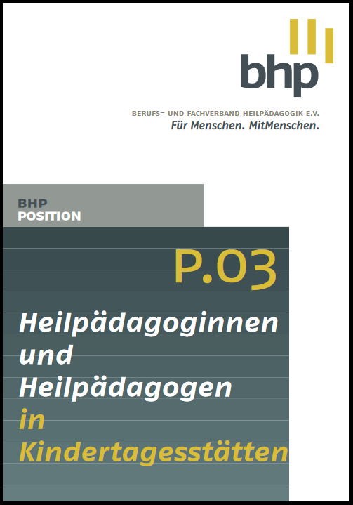 Positionspapiere Berufs Und Fachverband Heilp Dagogik Bhp E V