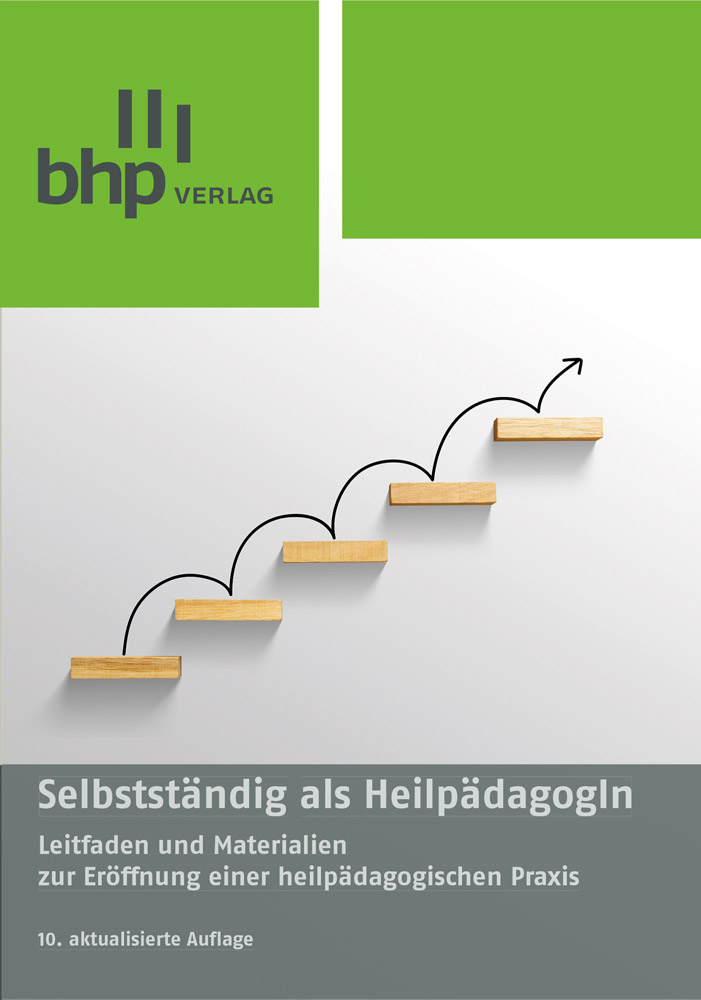 Buchcover „Selbstständig als HeilpädagogIn“