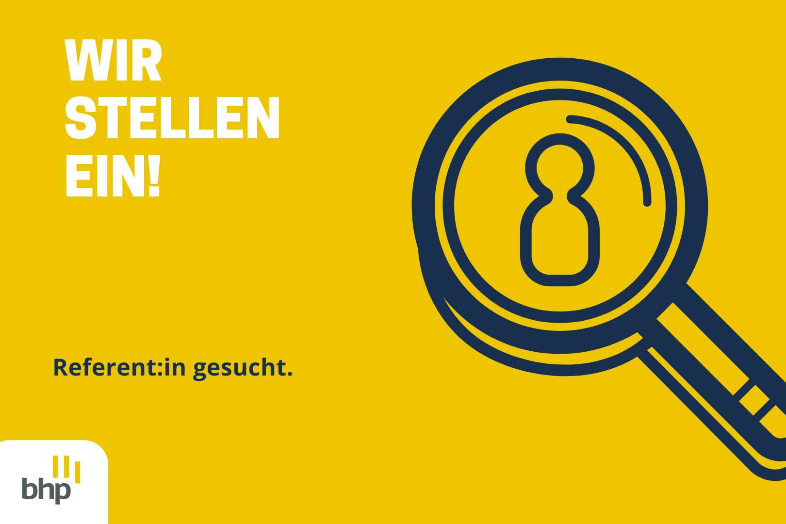 Stellenangebot des BHP