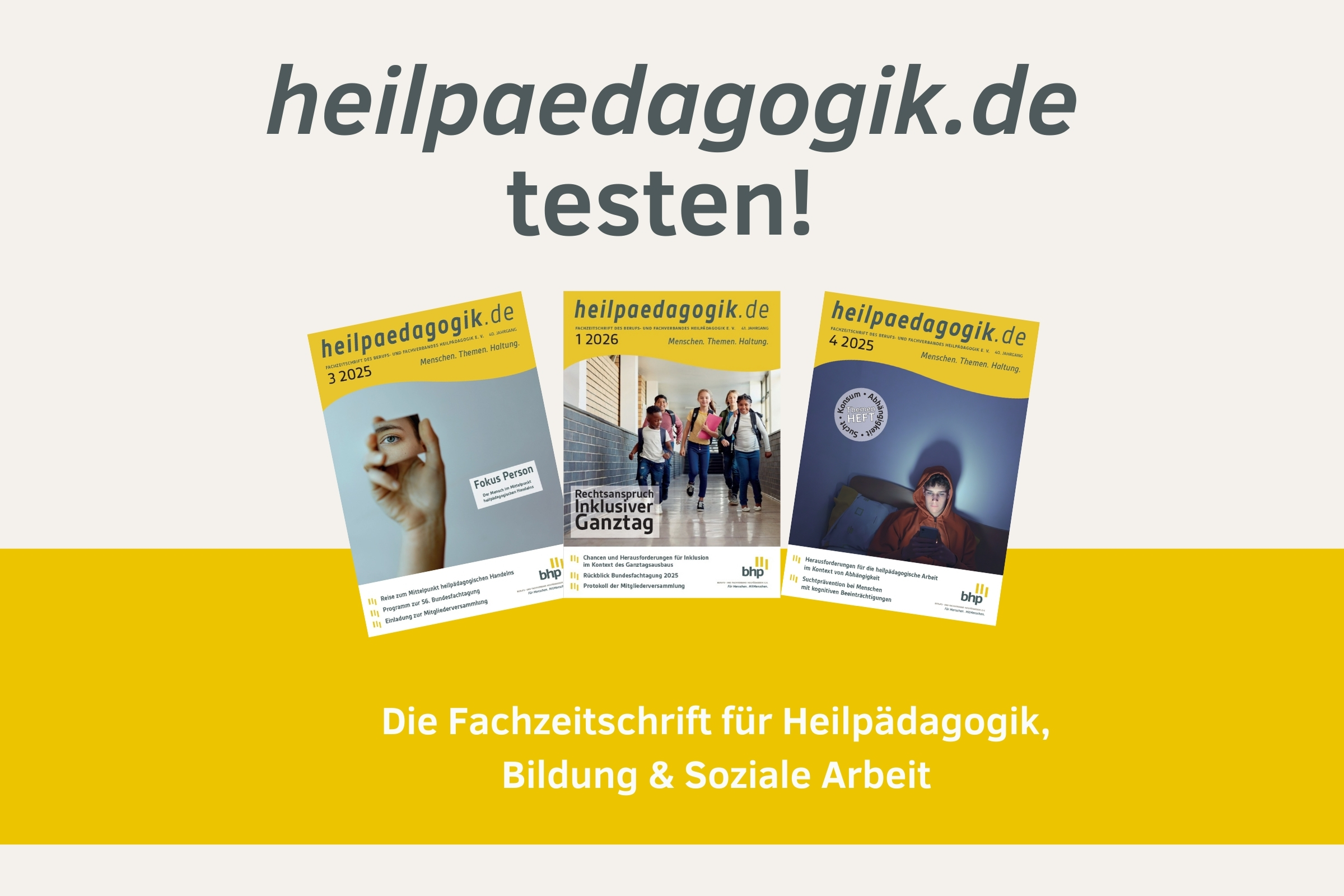 heilpaedagogik.de Probeabo Fachteitschrift